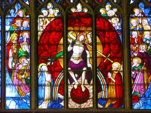 Photos of visit to St Mary's, Fairford and Buscot Park on 10 April 2019